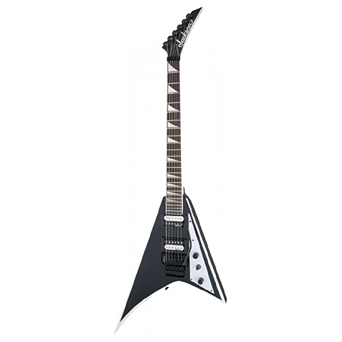 Jackson JS32 Rhoads Floyd Rose Amaranth Klavye Black with White Bevels Elektro Gitar