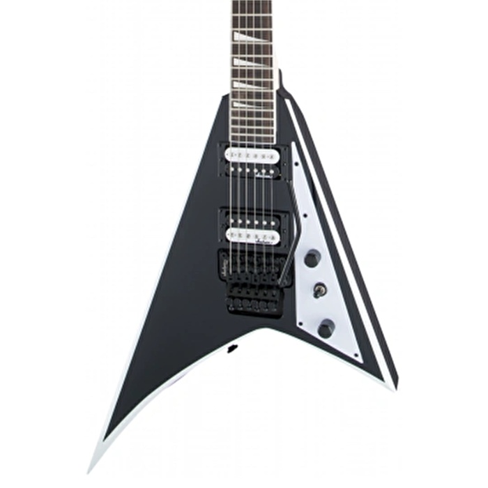 Jackson JS32 Rhoads Floyd Rose Amaranth Klavye Black with White Bevels Elektro Gitar