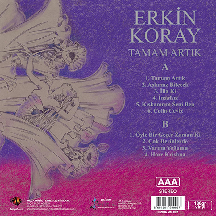 Erkin Koray - Tamam Artık (Gri Renkli )