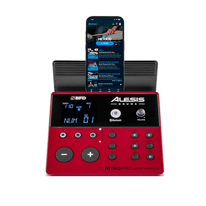 ALESIS Nitro Pro XL 10 Parça Elektronik Davul Seti - Bluetooth ve BFD Sesler Dahil