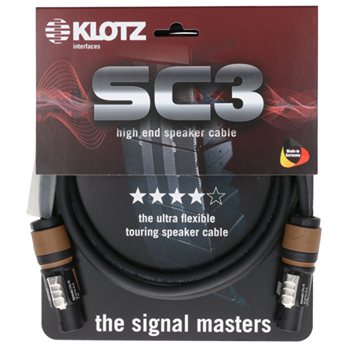 Klotz SC-3 2x2,5mm² 20mt SpeakON Hoparlör Kablosu