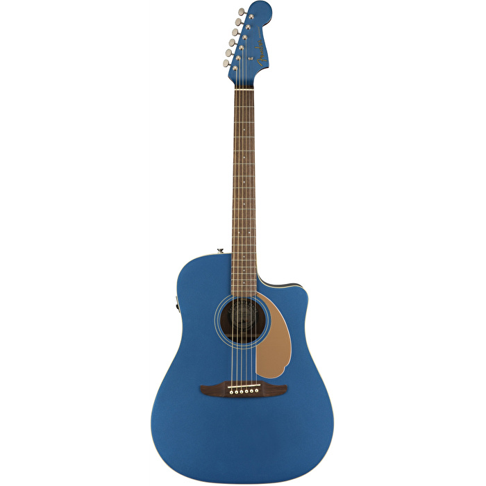 Fender Redondo Player Ceviz Klavye Belmont Blue Elektro Akustik Gitar