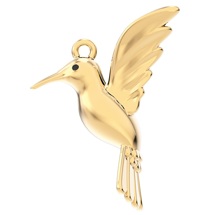 CHOCLI 18 Ayar Altın Kaplama Humming Bird Kolye