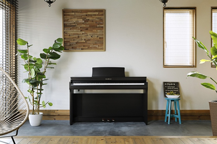 KAWAI CN201B Siyah Dijital Duvar Piyanosu (Tabure & Kulaklık Hediyeli)