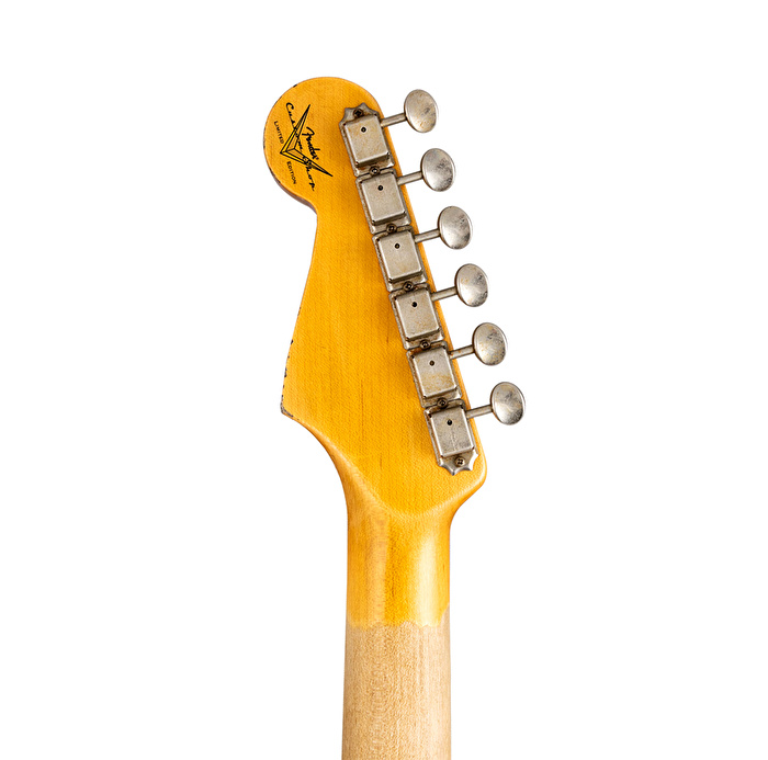 Fender Custom Shop W19 1965 Stratocaster Relic Maple Fingerboard Super Faded Aged Inca Silver Elektro Gitar