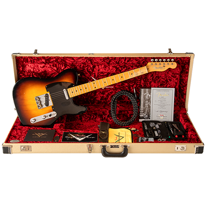 Fender Custom Shop 1952 Telecaster Journeyman Relic Akçaağaç Klavye Elektro Gitar