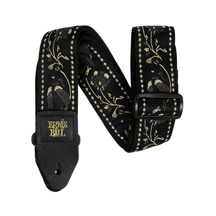 ERNIE BALL Black Pleasant Pheasant Jacquard Gitar Askısı