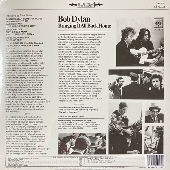 Bob Dylan – Bringing It All Back Home(2022 Reissue)