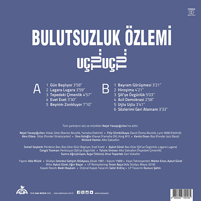 Bulutsuzluk Özlemi - Uçtu Uçtu (Remastered)