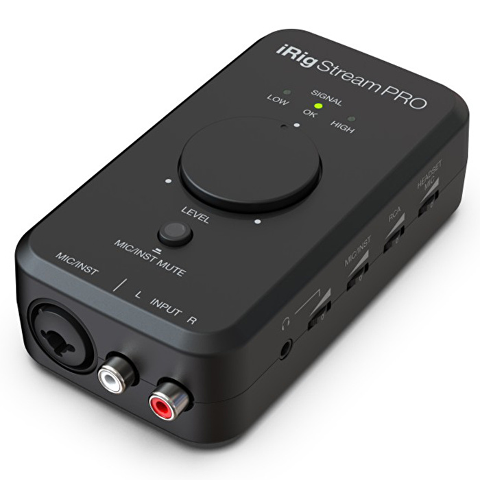 IK Multimedia iRig Stream Pro iPhone, iPad ve Mac/PC için Canlı Yayın Ses Kartı