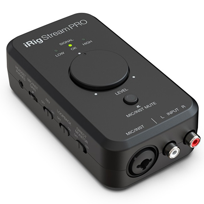 IK Multimedia iRig Stream Pro iPhone, iPad ve Mac/PC için Canlı Yayın Ses Kartı