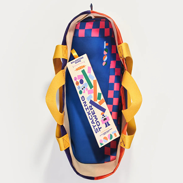 ROOT Turuncu & İndigo Kanvas Çanta