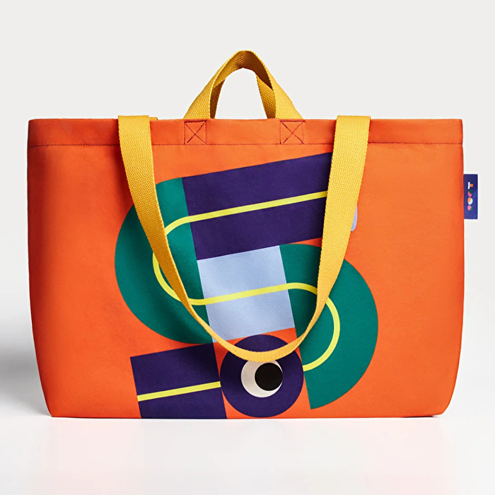 ROOT Turuncu & İndigo Kanvas Çanta