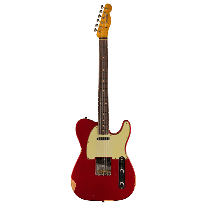 FENDER Custom Shop Limited Edition 1960 Telecaster Relic Gülağacı Klavye Aged Candy Apple Red Elektro Gitar