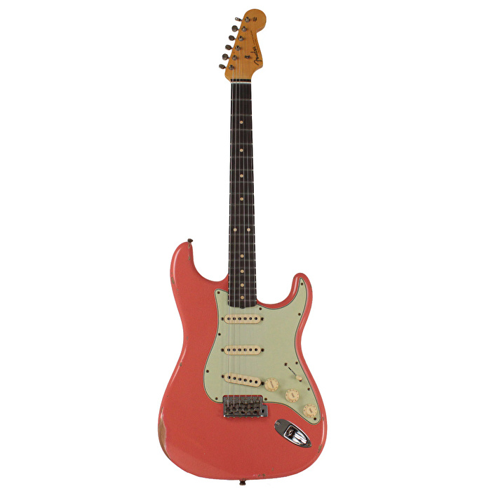 FENDER Custom Shop Limited Edition 1960 Stratocaster Relic Faded Aged Tahitian Coral Elektro Gitar