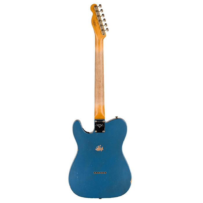 FENDER Custom Shop Limited Edition 1960 Telecaster Relic Gülağacı Klavye Aged Lake Placid Blue Elektro Gitar