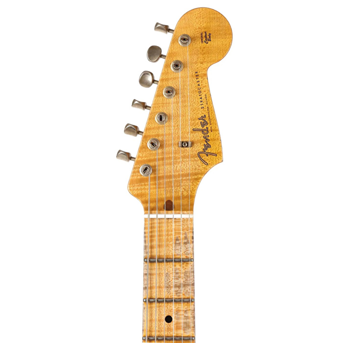 FENDER Custom Shop Limited Edition Tomatillo Stratocaster Journeyman Relic Akçaağaç Klavye Tomatillo Green Elektro Gitar