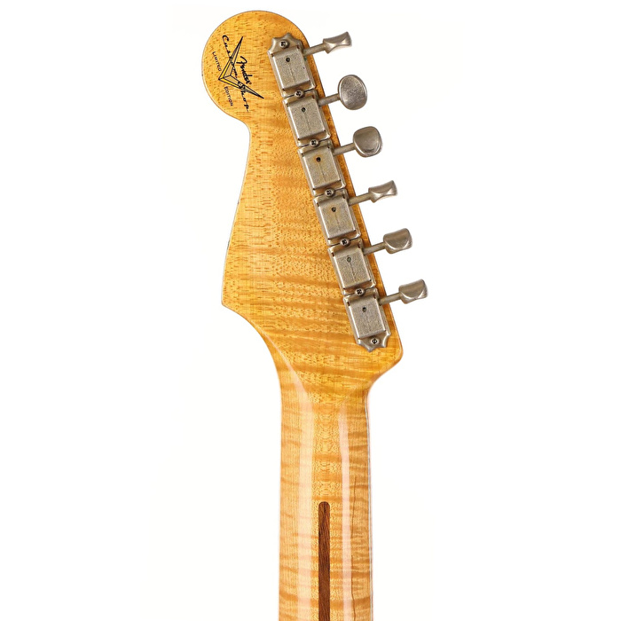 FENDER Custom Shop Limited Edition Tomatillo Stratocaster Journeyman Relic Akçaağaç Klavye Tomatillo Green Elektro Gitar