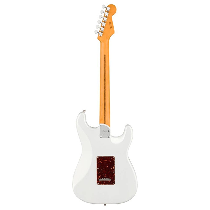 Fender American Ultra Stratocaster Gülağacı Klavye Arctic Pearl Solak Elektro Gitar