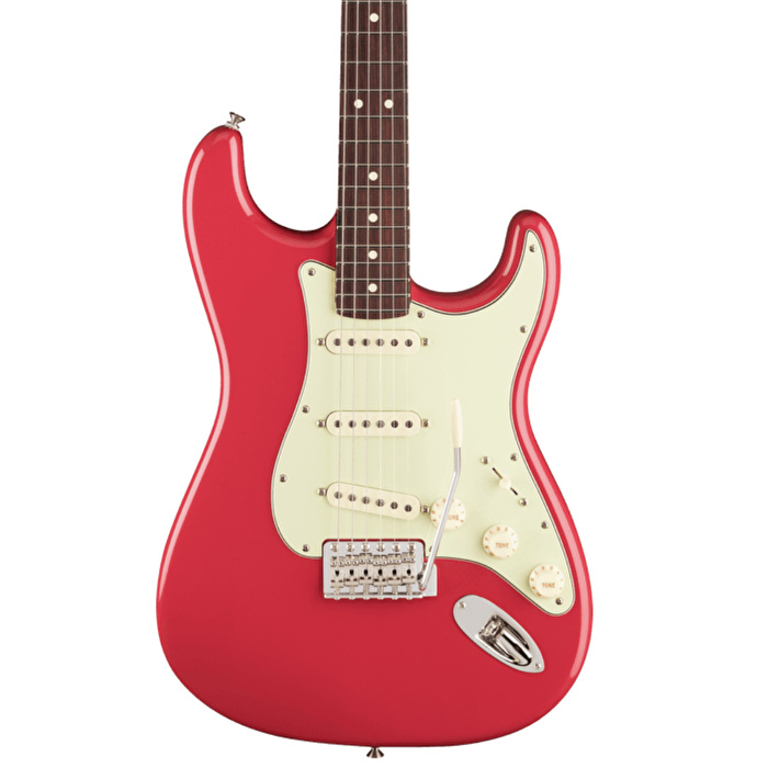 FENDER American Professional Classic Stratocaster Gülağacı Klavye Faded Dakota Red Elektro Gitar