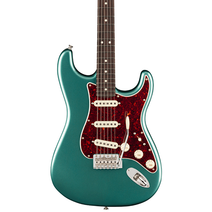 FENDER American Professional Classic Stratocaster HSS Gülağacı Klavye Faded Sherwood Yeşil Metallic Elektro Gitar