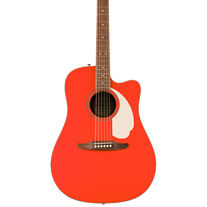 Fender California Standard Redondo CE Fiesta Red Elektro Akustik Gitar