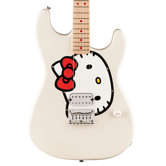 SQUIER x Hello Kitty White Stratocaster w/Bag Elektro Gitar Fiyatı
