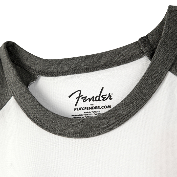 FENDER® Raglan Long Sleeve Beyaz ve Antrasit T-Shirt