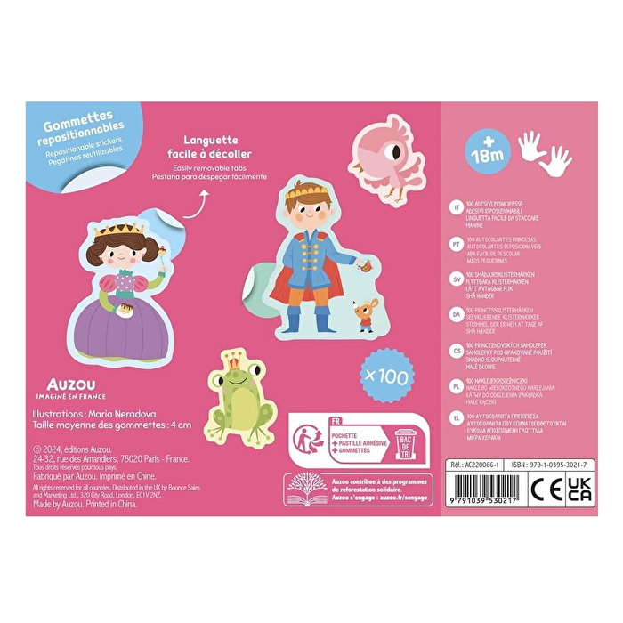 AUZOU Prenses Sticker Setim - 100 Parça
