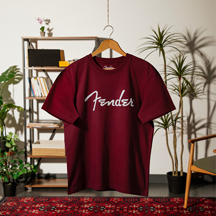 FENDER® Spaghetti Logo Bordo T-Shirt