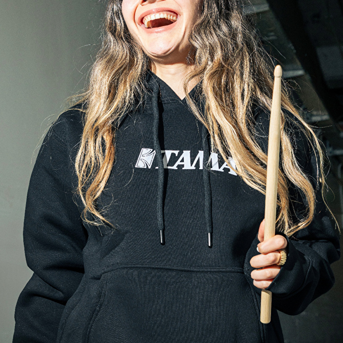 TAMA Logo Pullover Hoodie Black L Beden