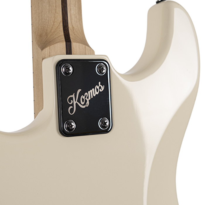 KOZMOS KGP-STG20HSS-OWH Beyaz Elektro Gitar + UNIQUE-MINI-BK 10W Amfi Başlangıç Paketi