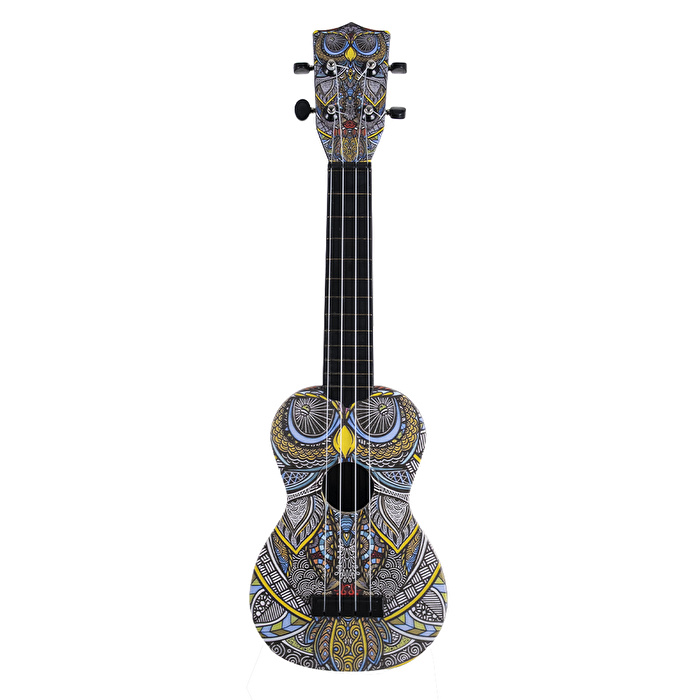 Karin Tribal Baykuş Desenli Soprano Ukulele