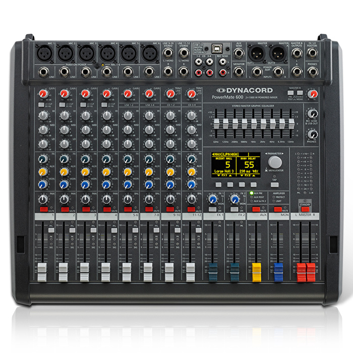 Dynacord POWERMATE 600-3 8 Kanal Kompakt Power Mikser