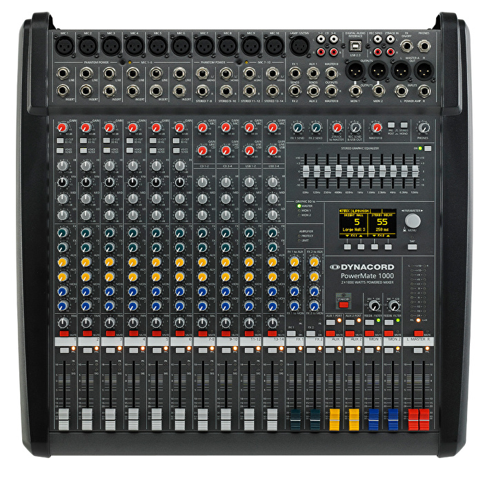 Dynacord POWERMATE 1000-3 10 Kanal Kompakt Power Mikser