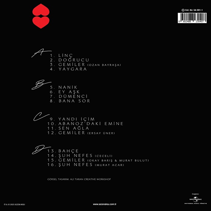 Sezen Aksu - Paşa Gönül Şarkıları (Kırmızı Plak)