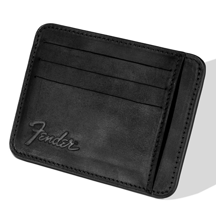 FENDER® Deri Siyah Kartlık