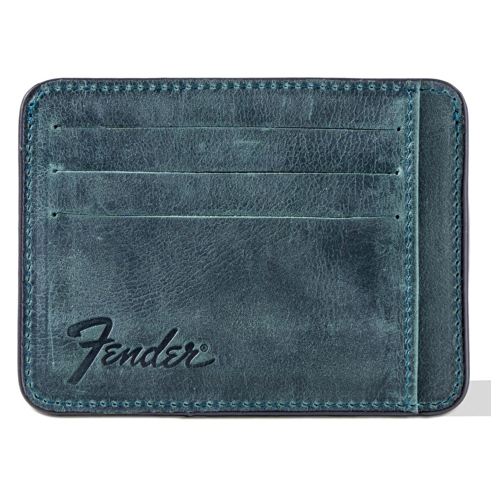 FENDER® Deri Zeytin Yeşili Kartlık