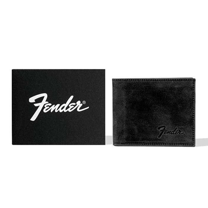 FENDER® Deri Siyah Cüzdan