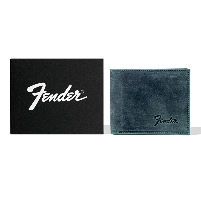 FENDER® Deri Zeytin Yeşili Cüzdan