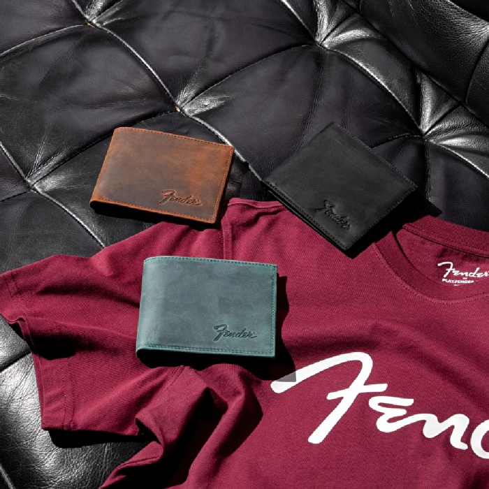 FENDER® Deri Siyah Cüzdan