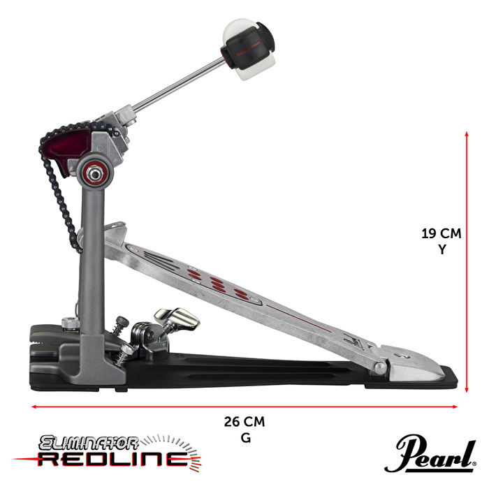 PEARL P-2050C Eliminator: Redline Chain Drive Tekli Bas Davul Pedalı