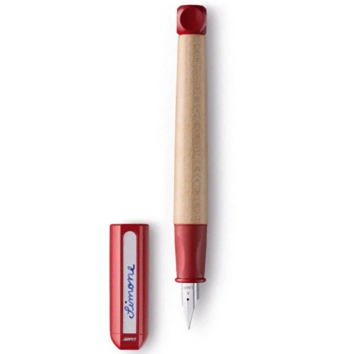 LAMY ABC Dolma Kalem Ahşap Gövde A Uç Kırmızı