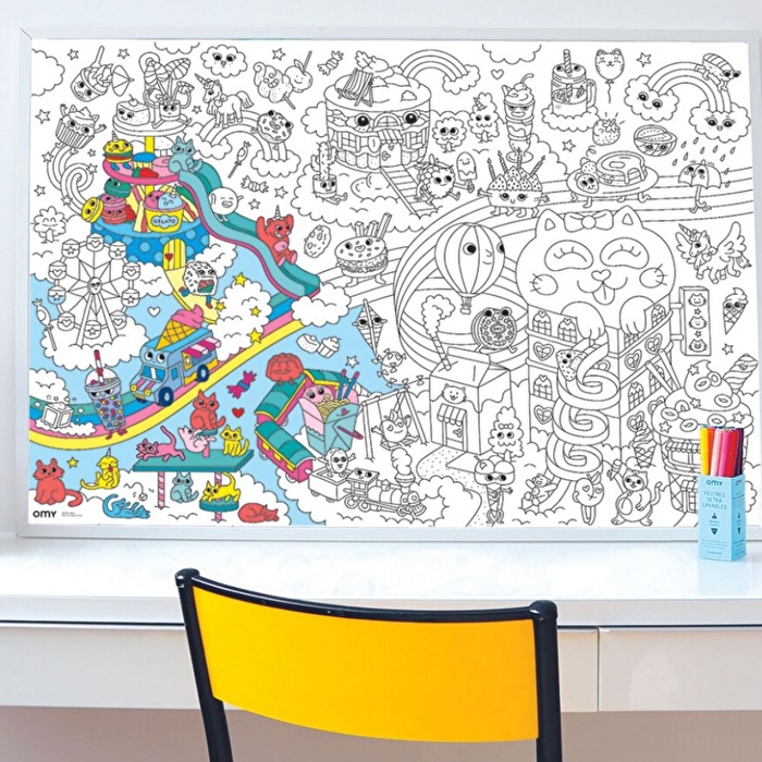 OMY Boyama Posteri - Kawai