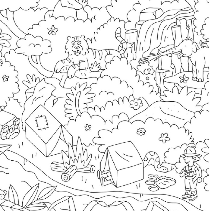 OMY Boyama Posteri - Jungle