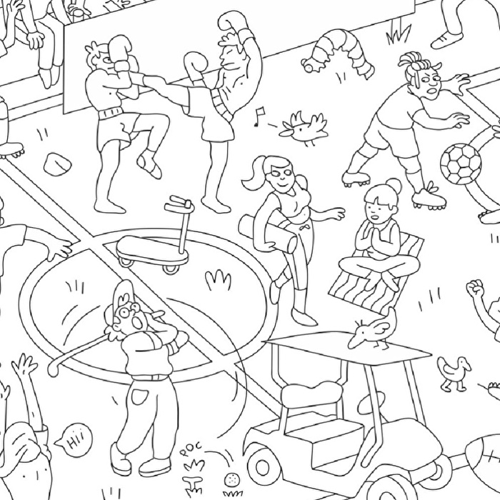 OMY Boyama Posteri - Sports Club