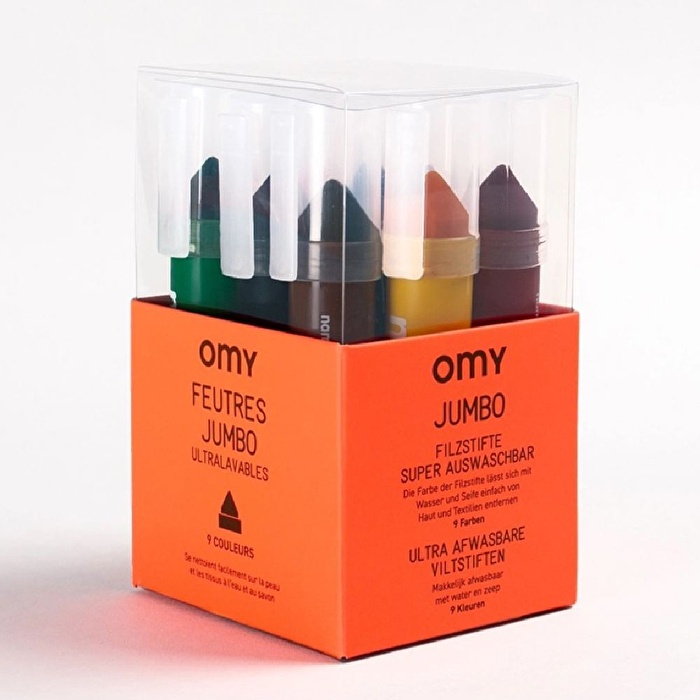 OMY 9 Adet Jumbo Markers Kalemler
