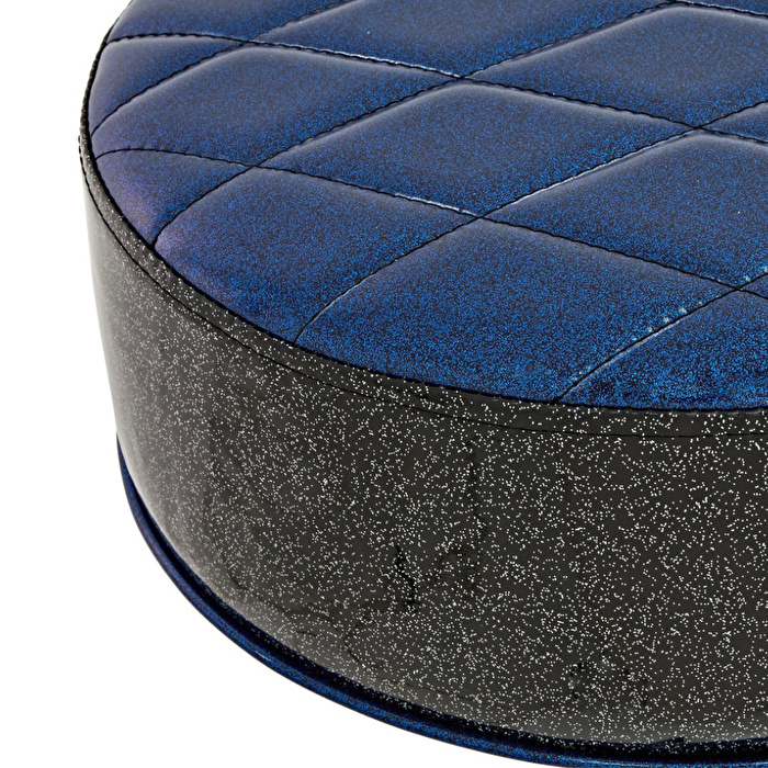 NATAL H-ST-DTBB - Mavi Davul Taburesi (Siyah Yan Detaylı)