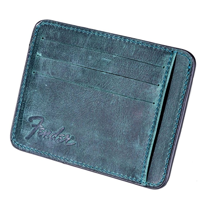FENDER® Deri Zeytin Yeşili Kartlık