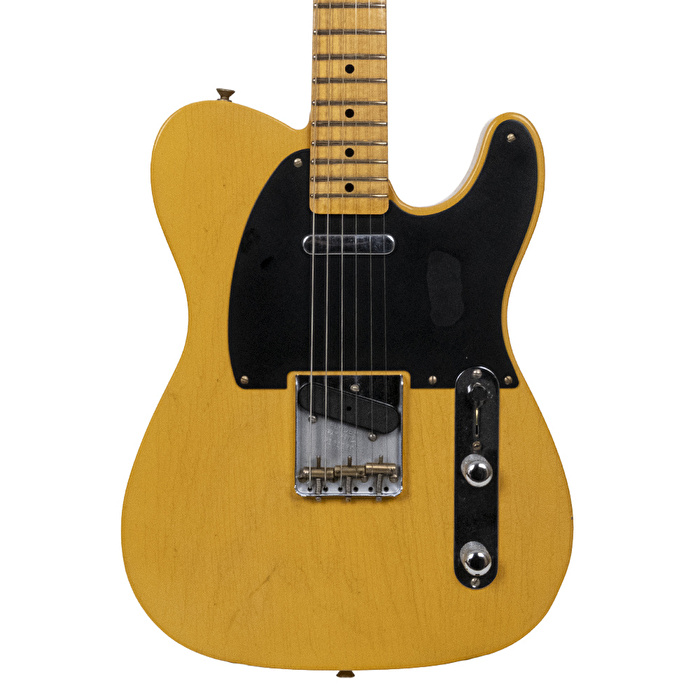 Fender Custom Shop 1951 Nocaster Journeyman Relic Akçaağaç Klavye Aged Nocaster Blonde Elektro Gitar